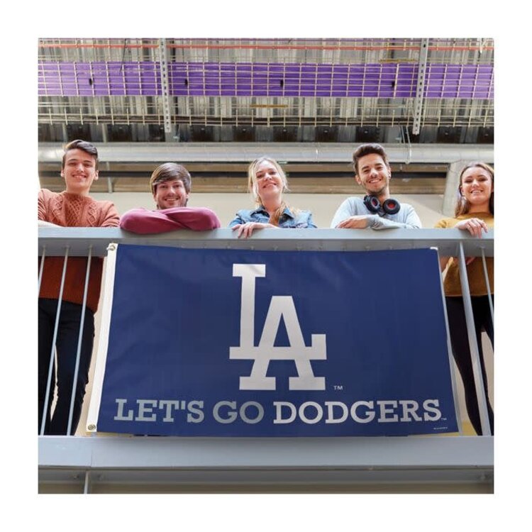 Wincraft MLB LA Dodgers Slogan Deluxe 3'x5' Flag