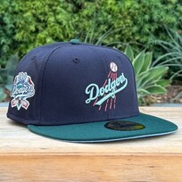 New Era Dodgers Navy/Dk Green 100th