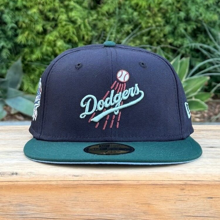 New Era Dodgers Navy/Dk Green 100th