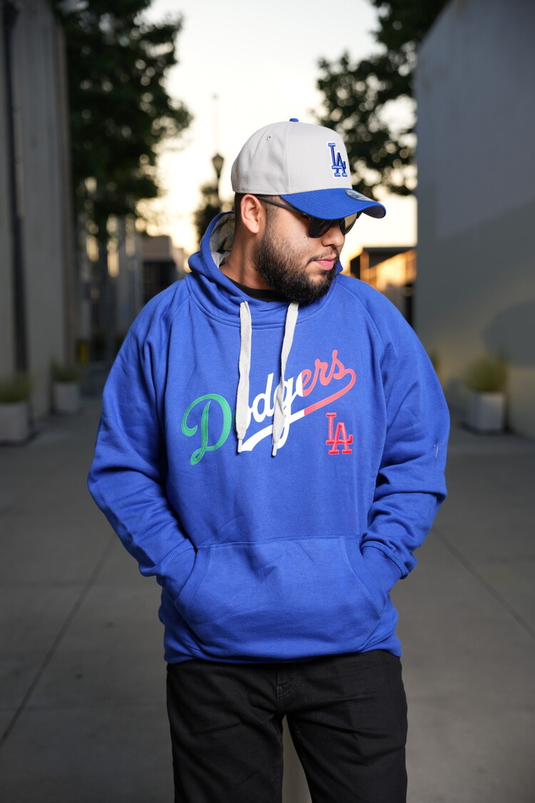 Antigua LA Mexico Pullover Hoodie Royal w/Red LA