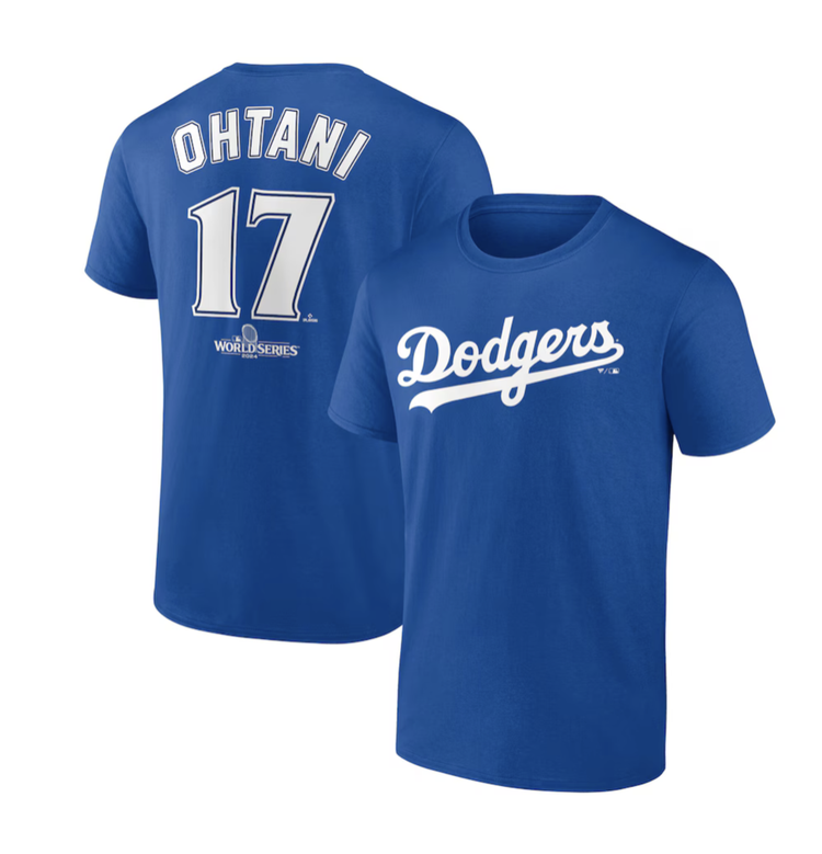 Fanatics LA Dodgers Ohtani Royal 2024 World Series T-Shirt