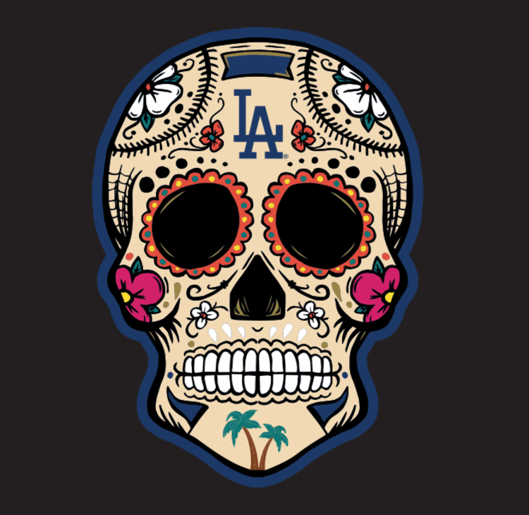 New Era LA NE Sugar Skull Black 2.0 Tee