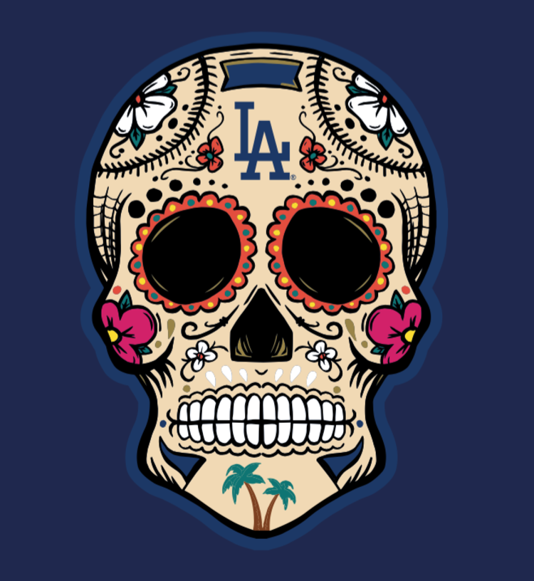 New Era  LA NE Sugar Skull Royal 2.0 P/O Hoodie