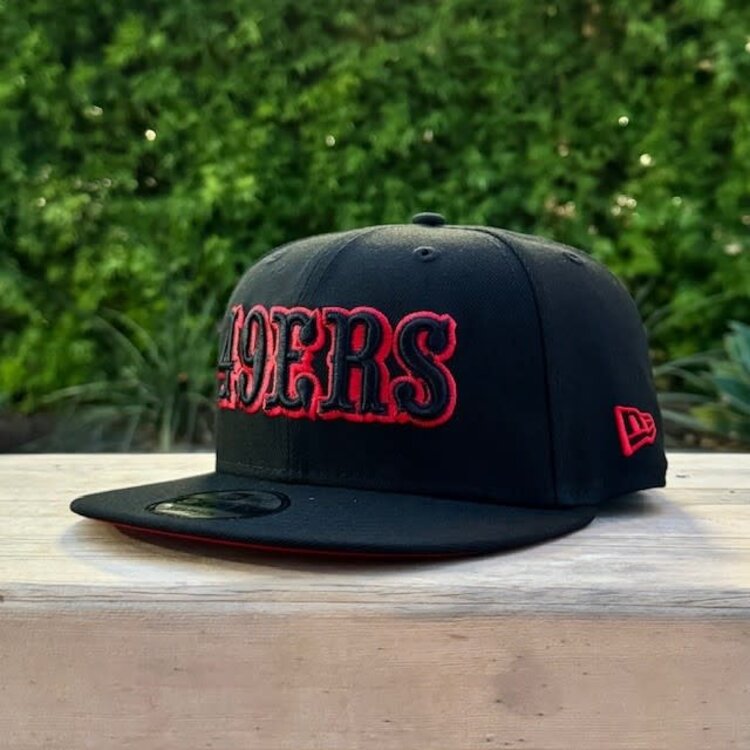 New Era 49ers Black Red Outline 60 Seasons Red UV 950