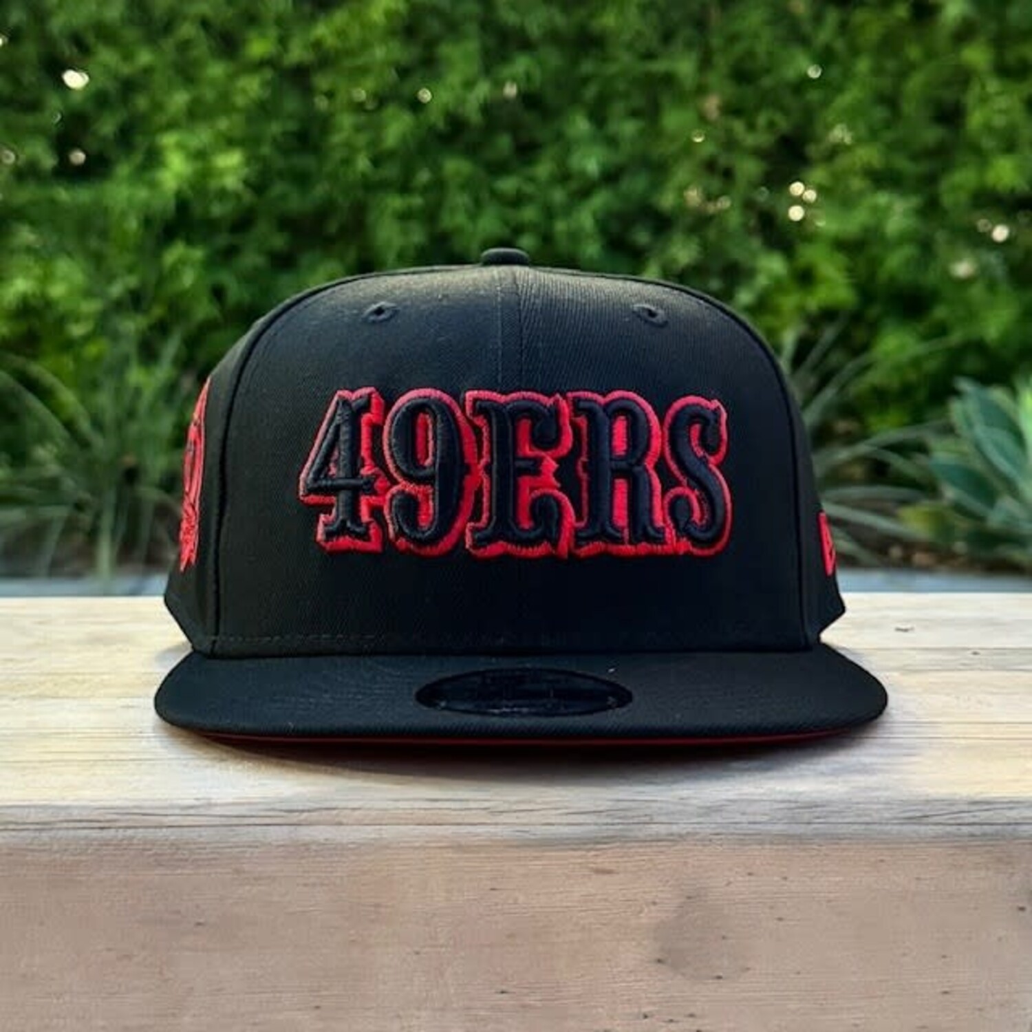 49ers Black Red Outline 60 Seasons Red UV 950 - The Locker