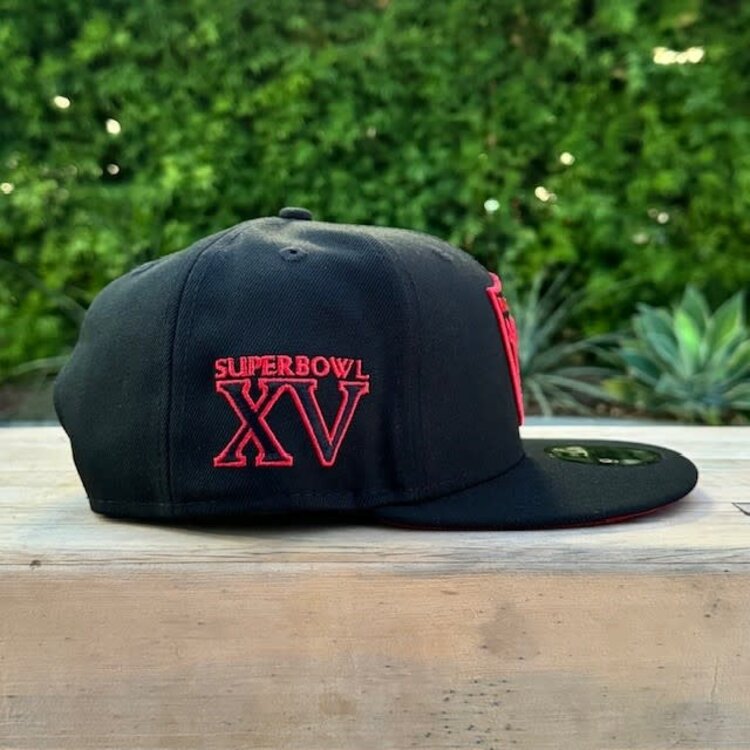 New Era Raiders Black Red Outline SB XV Red UV 950