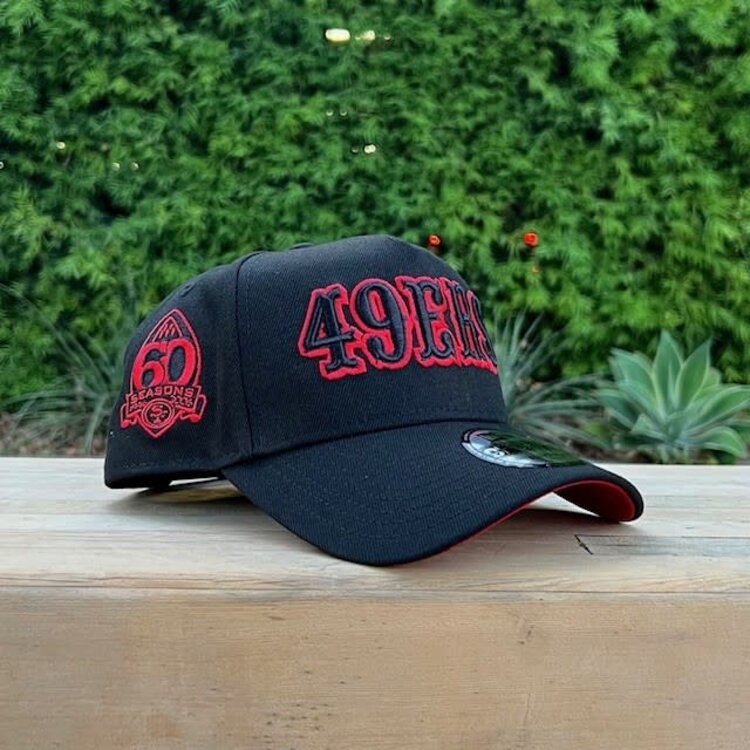 New Era 49ers Black Red Outline 60 Seasons Red UV 940AF