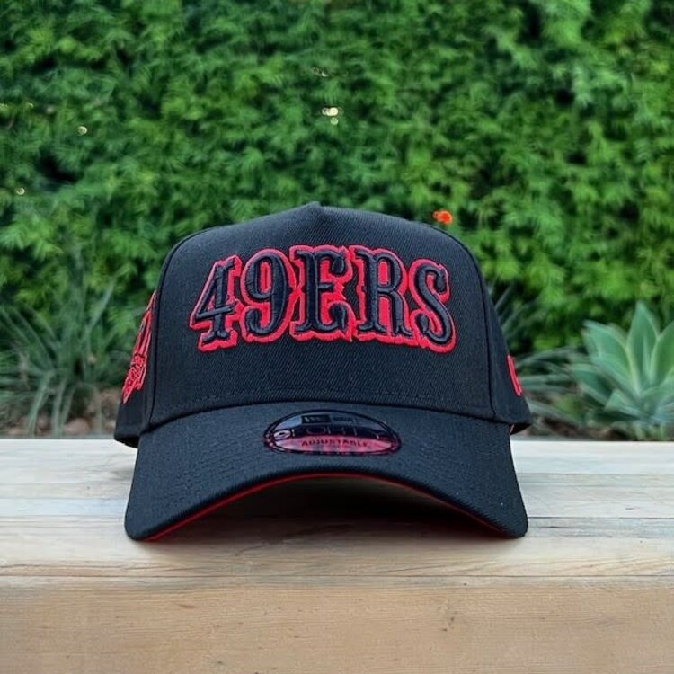 New Era 49ers Black Red Outline 60 Seasons Red UV 940AF