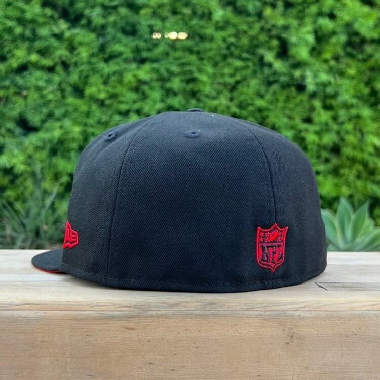 New Era 49ers Black Red Outline 60 Seasons Red UV Fitted