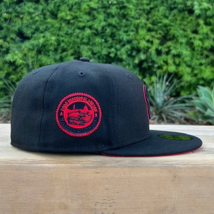 New Era Nationals Black Red Outline Inaugural Red UV Fitted