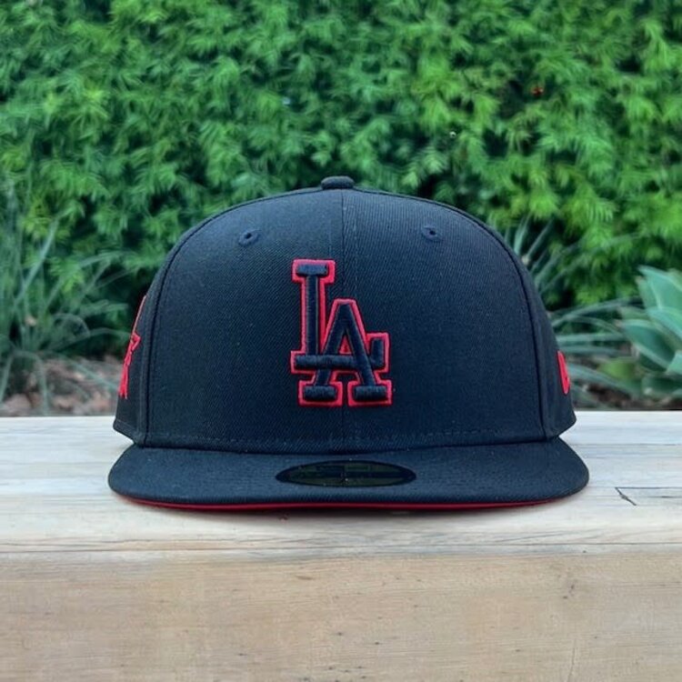 New Era LA Dodgers Black Red Outline 2022 ASG Red UV Fitted
