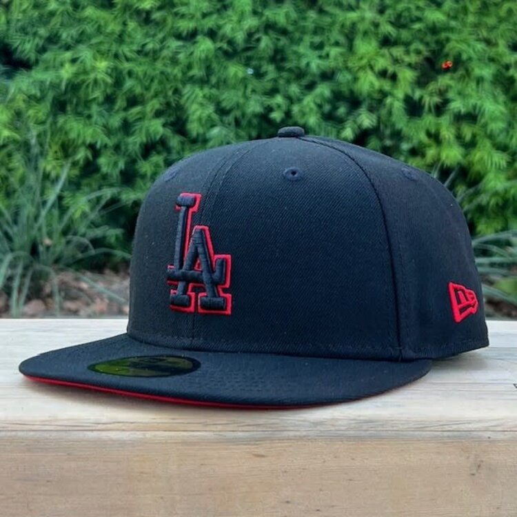 New Era LA Dodgers Black Red Outline 2022 ASG Red UV Fitted