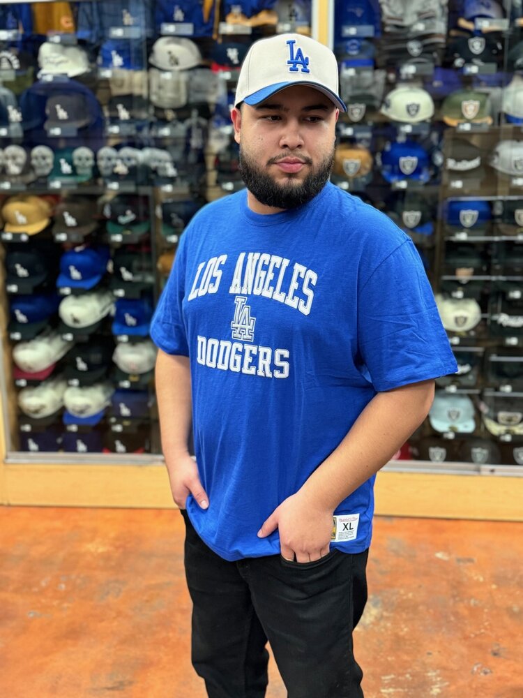 Mitchell and Ness LA Dodgers Men's M&N Legendary Slub Vintage Logo SS Tee