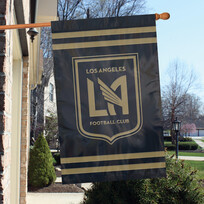 Party Animal, Inc. 2-Sided Applique Banner Flag MLS Los Angeles Football Club LAFC