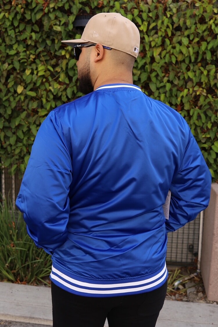 Mitchell and Ness LA Dodgers M&N Sideline Pullover Satin Jacket
