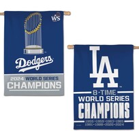 Wincraft LA Dodgers 2024 World Series Champions 28 in x 40 in 2-Sided Flag