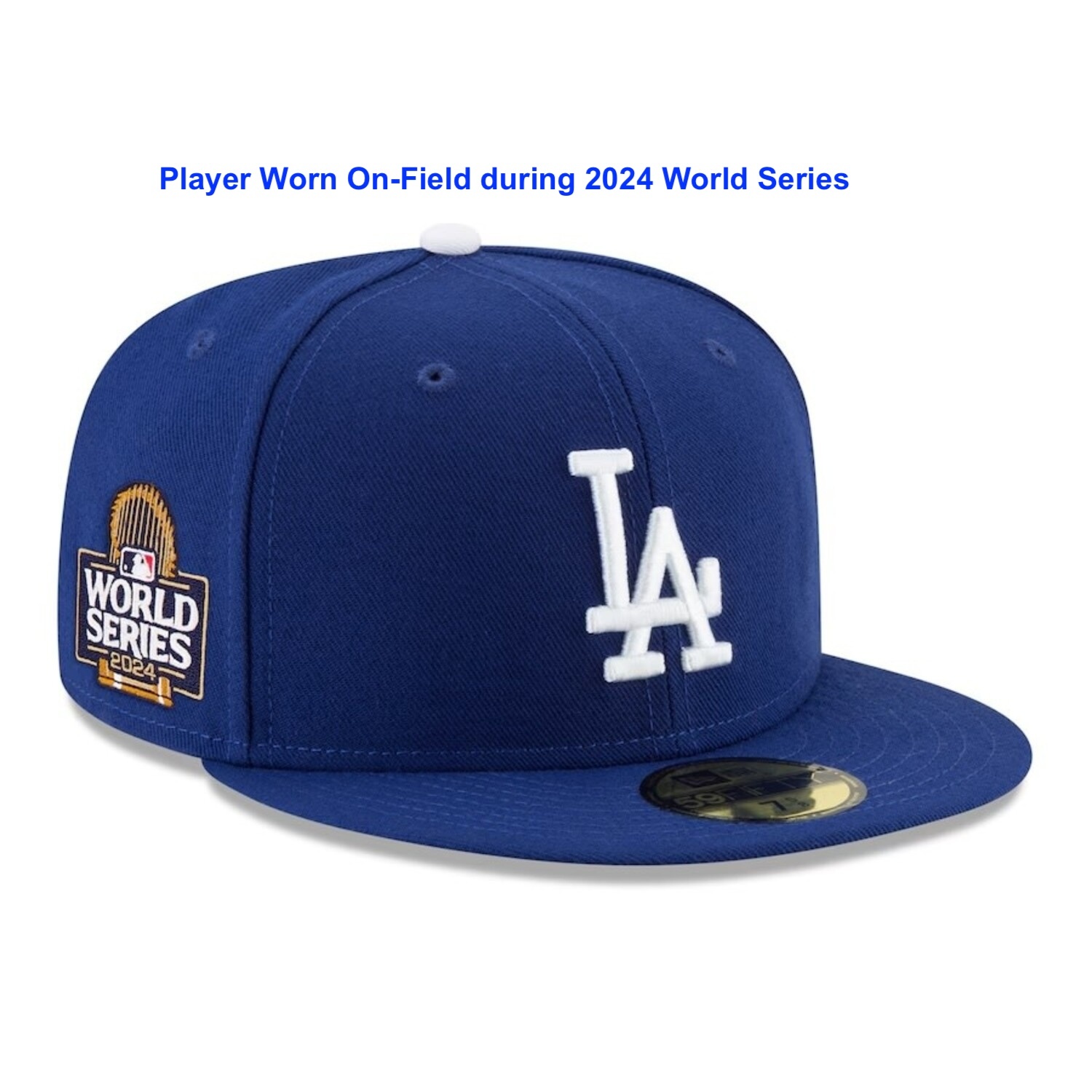 LA Dodgers New Era 2024 World Series Side Patch Fitted - The