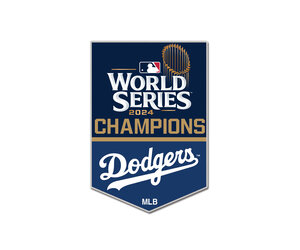 LA Dodgers 2024 World Series Champions Banner Collector Pin - The