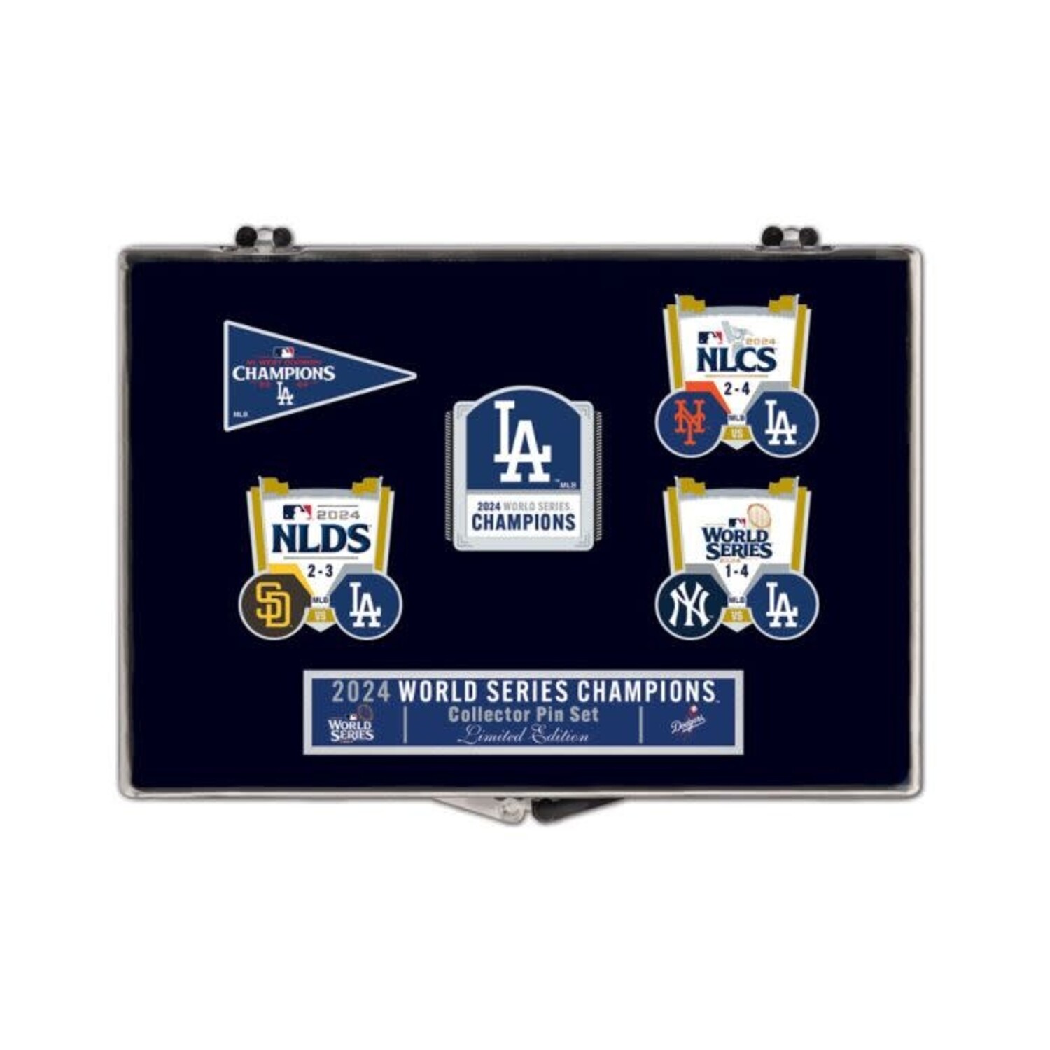 LA Dodgers 2024 Road to World Series 5-Pin Set - The Locker Room