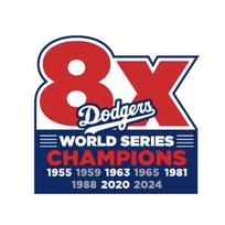 Emblem Source LA Dodgers 8X World Series Champions Collector Patch