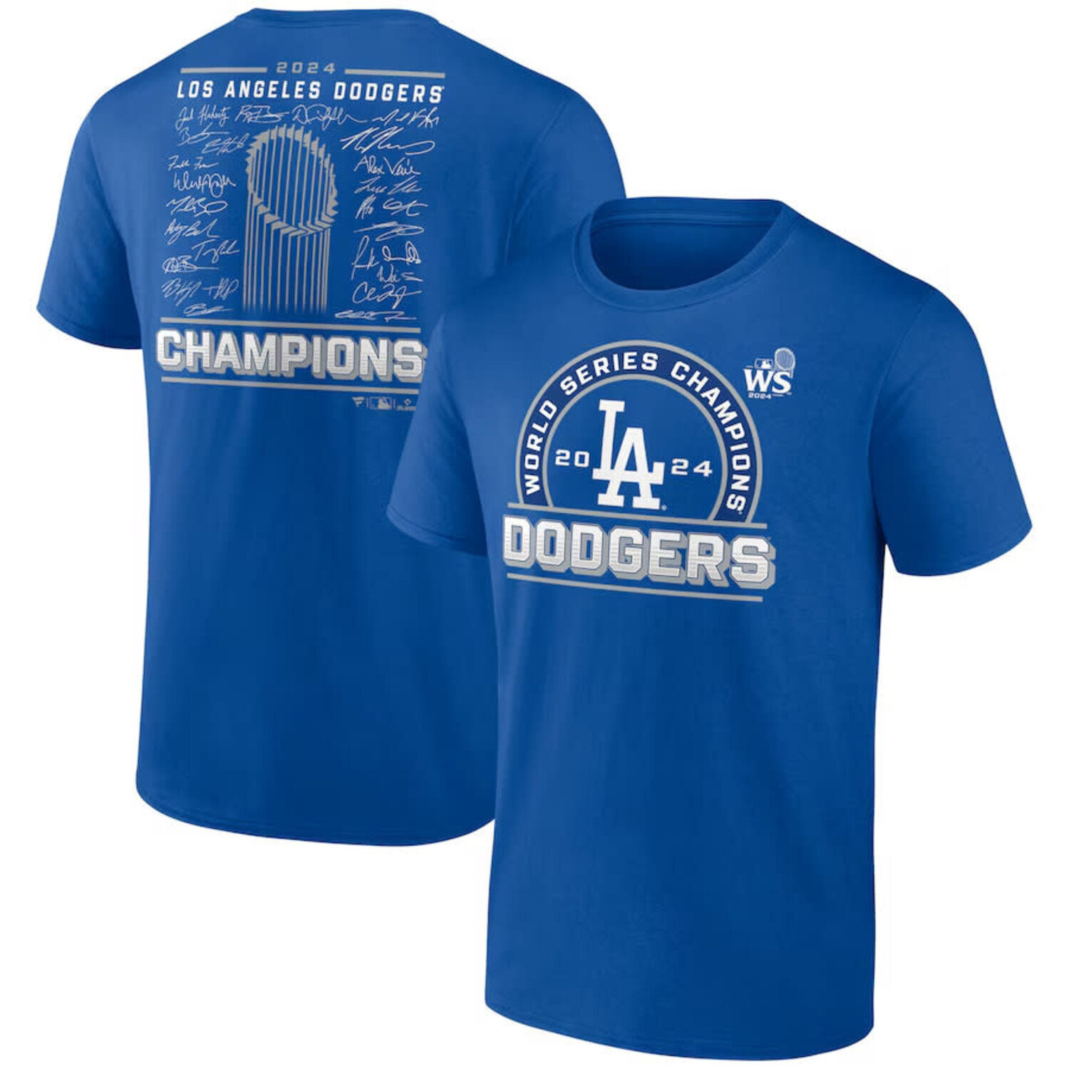 LA M 2024 WS Champs Signature Roster Tee - The Locker Room of Downey
