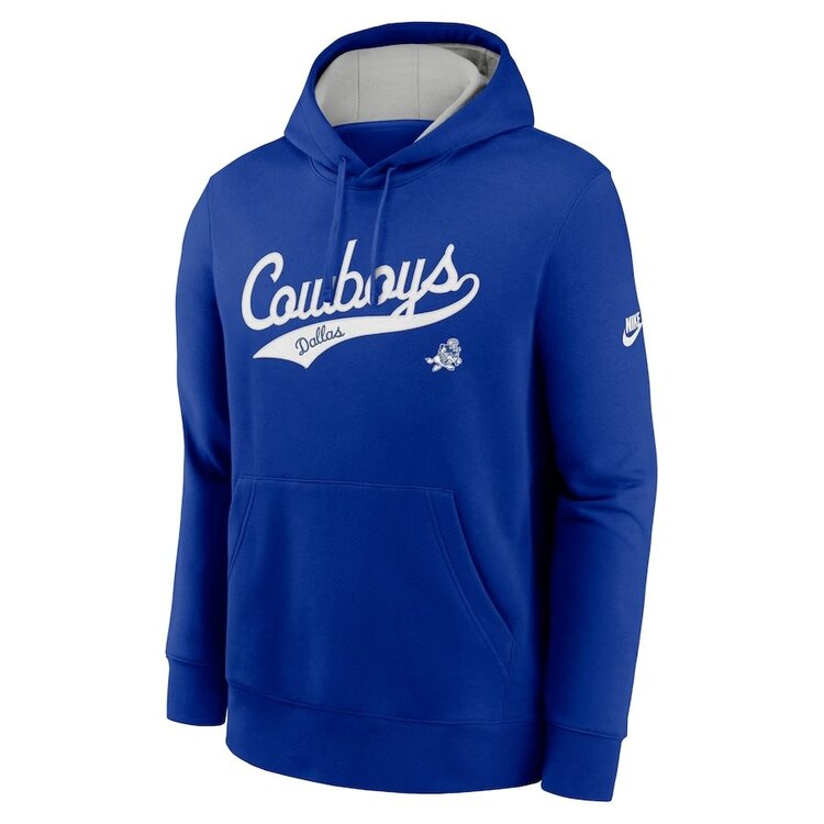 Nike Dallas Cowboys Men's Nike Rewind Tailsweep Club Hoodie Royal