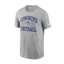 Nike Dallas Cowboys Men's Nike Rewind Logo Essential Tee Heather Gray