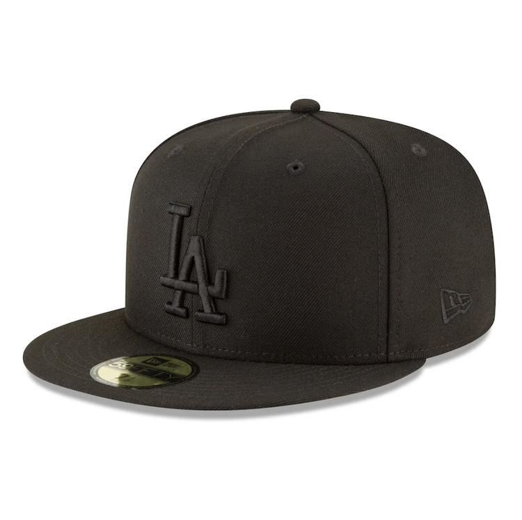 New Era LA Dodgers Black Black Gold 2024 World Series Champions Fitted