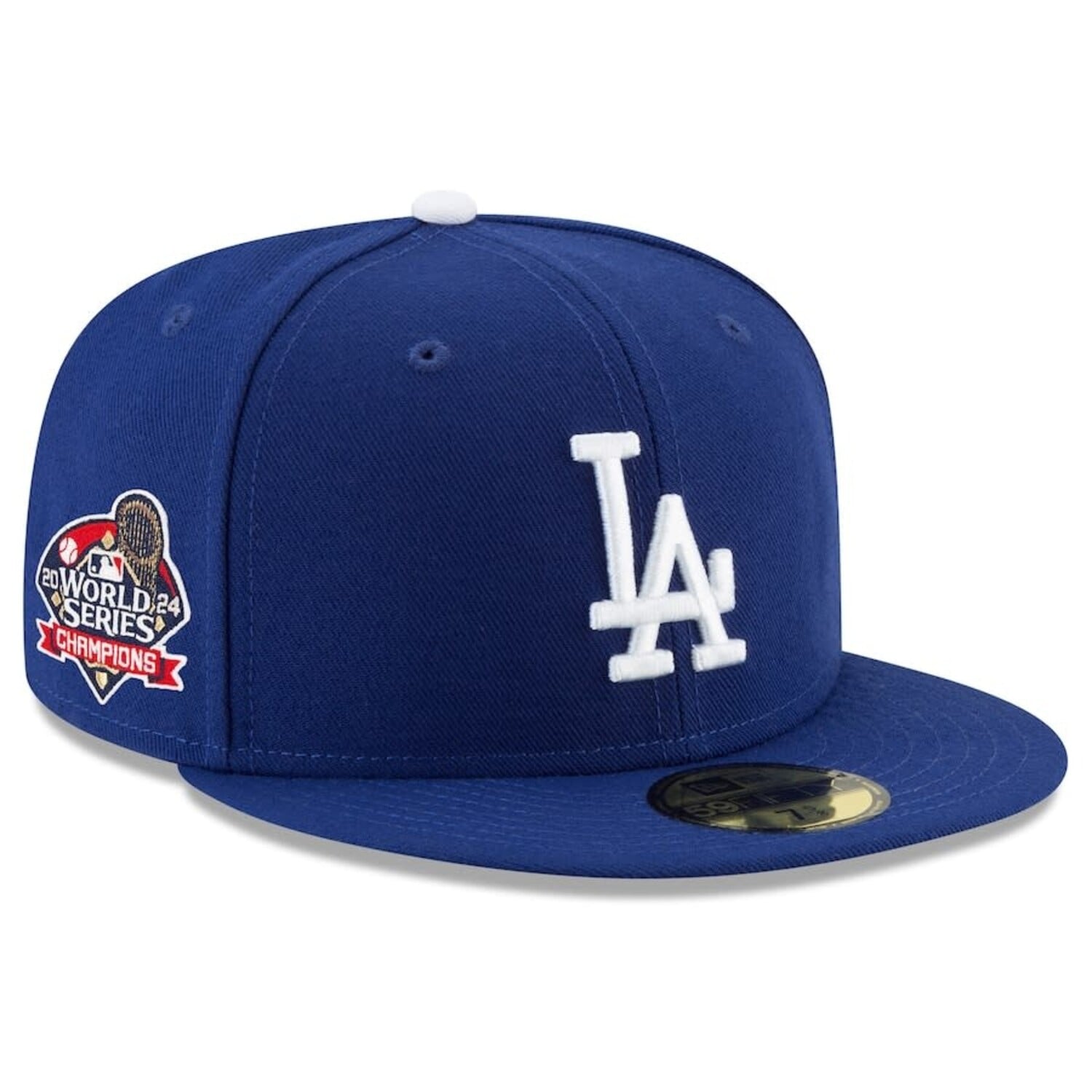 LA Dodgers 2024 ワールドシリーズ チャンピオンキャップ LA 2024 WS Champs Blue Fitted - The Locker Room of Downey