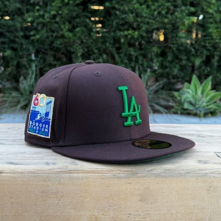 New Era LA Dark Brown Metallic Green 60th Stadium