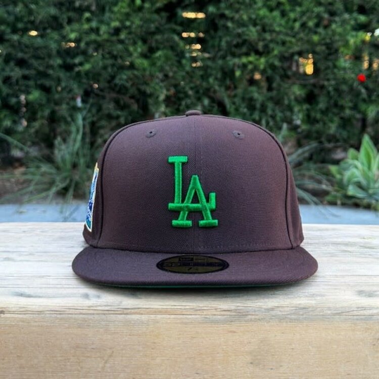 New Era LA Dark Brown Metallic Green 60th Stadium