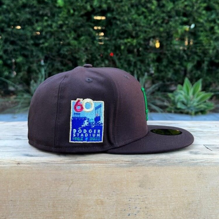 New Era LA Dark Brown Metallic Green 60th Stadium