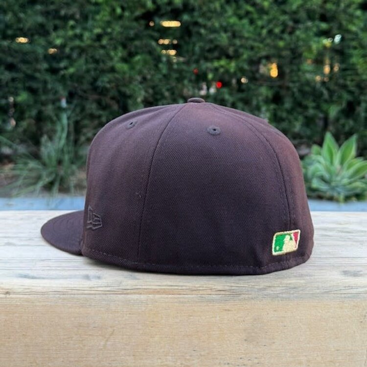 New Era LA Dark Brown Metallic Green 60th Stadium