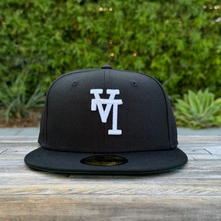 New Era LA Upside Down Black White
