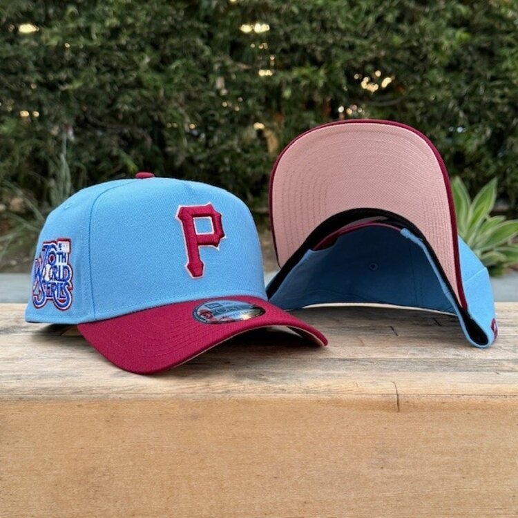 New Era Pirates Sky Blue/Cardinal Outline 76th World Series Blush UV 940AF