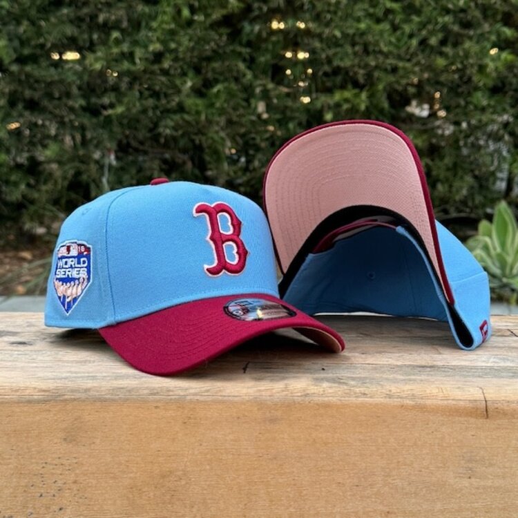 New Era Boston Sky Blue/Cardinal Outline 2018 World Series Blush UV 940AF