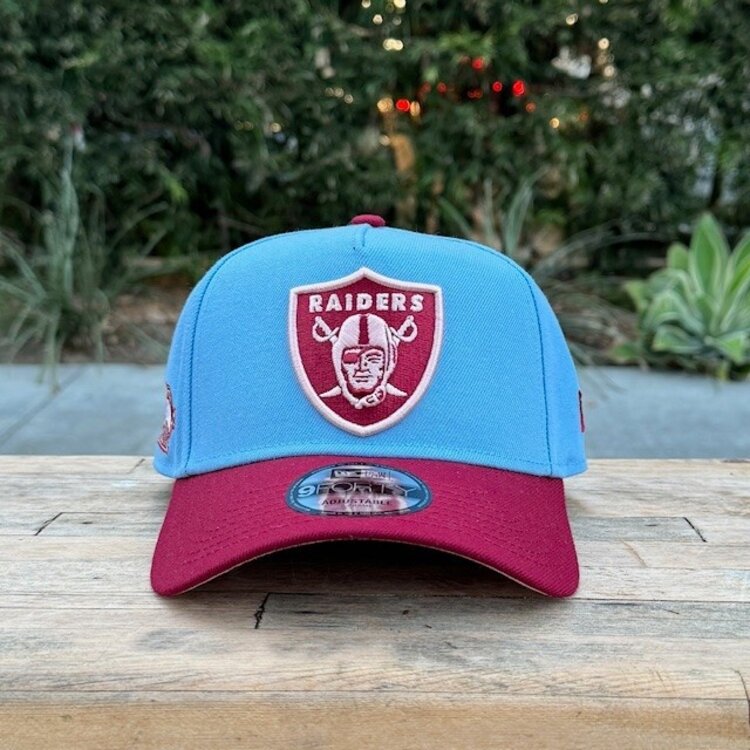 New Era Raiders Sky Blue/Cardinal Outline SB XVIII Blush UV 940AF