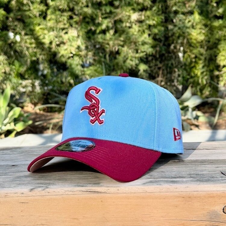 New Era White Sox Sky Blue/Cardinal Outline 2005 World Series Blush UV 940AF