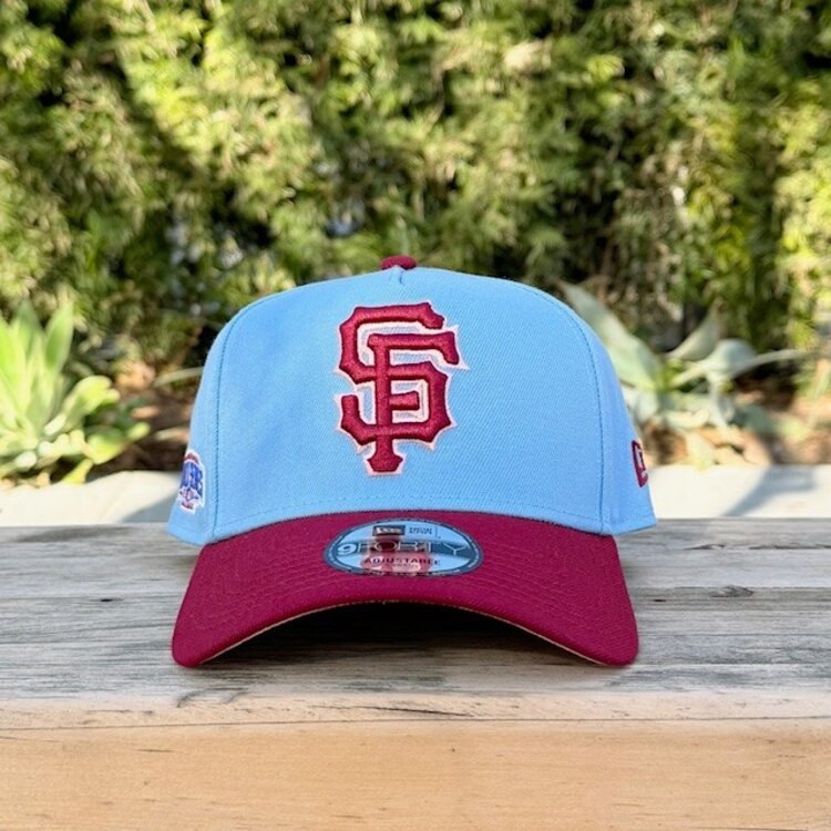 New Era SF Giants Sky Blue/Cardinal Outline 2014 World Series Blush UV 940AF
