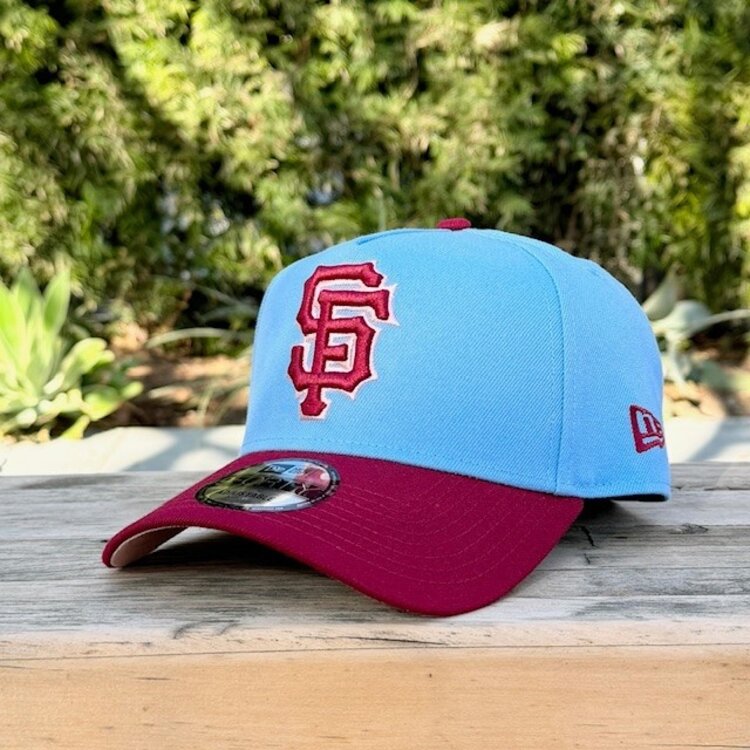 New Era SF Giants Sky Blue/Cardinal Outline 2014 World Series Blush UV 940AF