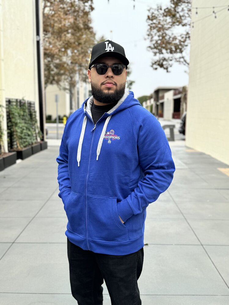 Antigua LA 2024 World Series Champs Royal Full-Zip Hoodie