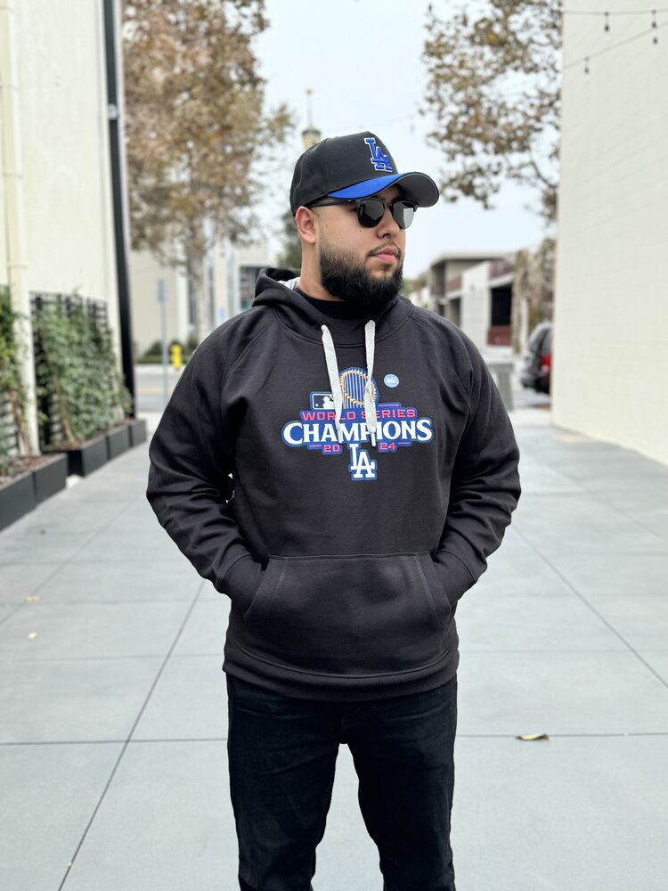 Antigua LA 2024 World Series Champs Black P/O Hoodie