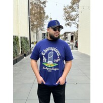 New Era LA M Royal Old English 2024 WS Champs T-Shirt