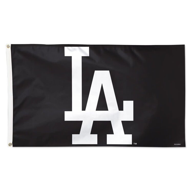 Wincraft MLB Los Angeles Dodgers LA Deluxe 3'x5' Flag Black