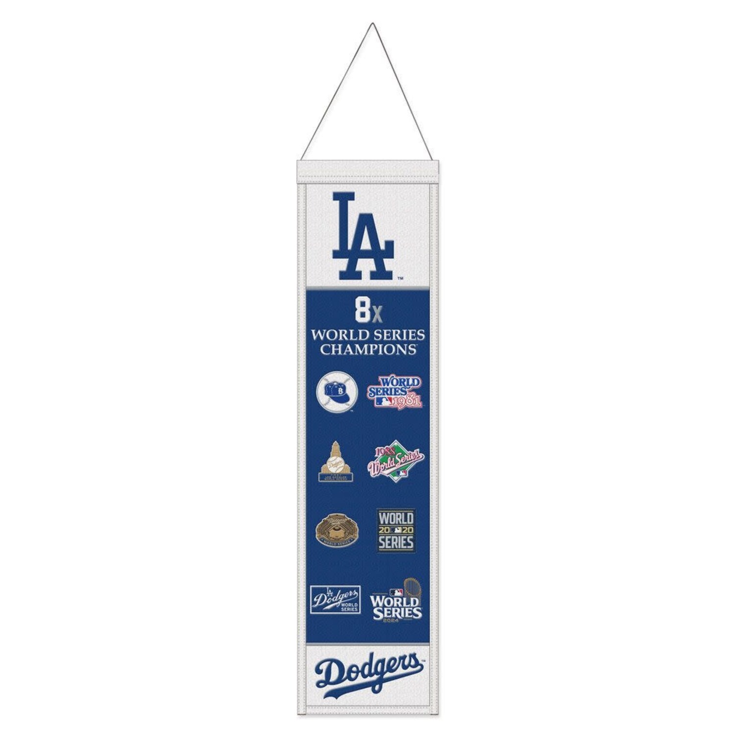 LA Dodgers World Series Champs 8 in x 32 in Banner - The Locker