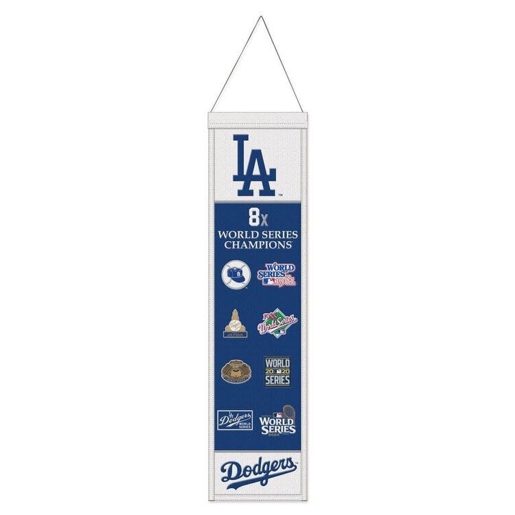 Wincraft LA Dodgers World Series Champs 8 in x 32 in Banner