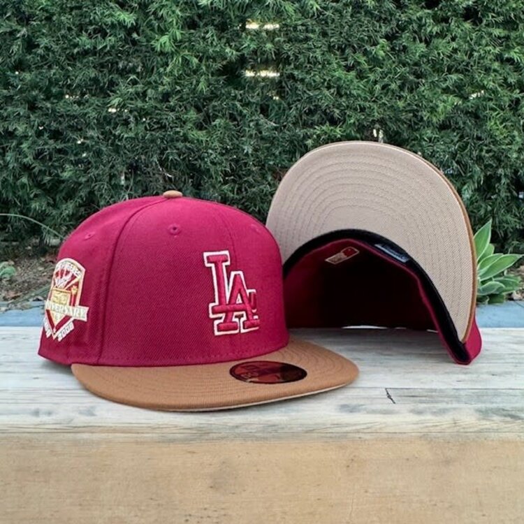 New Era LA Cardinal/Peanut 50th Anniv Khaki UV Fitted