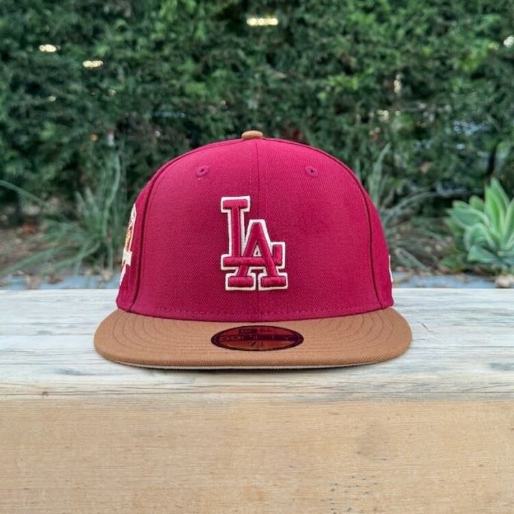 New Era LA Cardinal/Peanut 50th Anniv Khaki UV Fitted