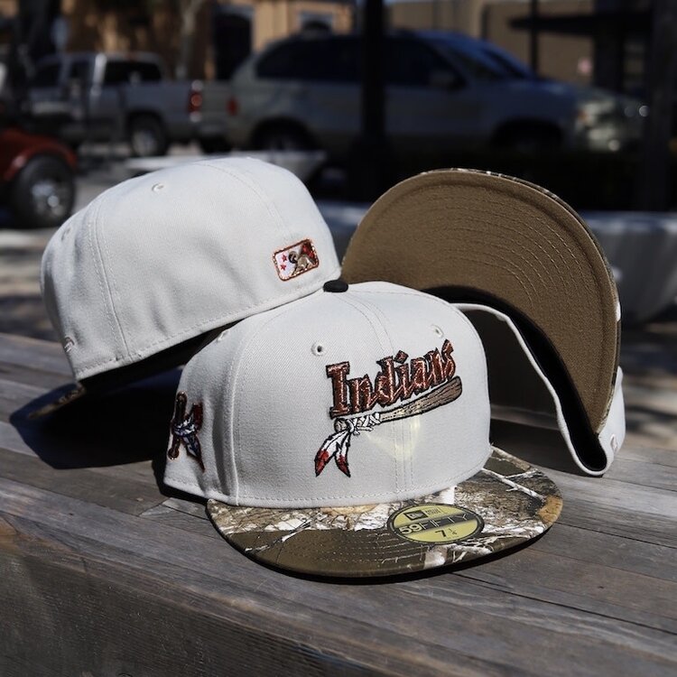 New Era Indians Stone/Real Tree Khaki UV