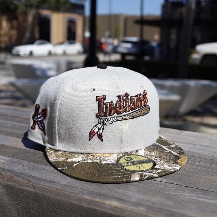 New Era Indians Stone/Real Tree Khaki UV